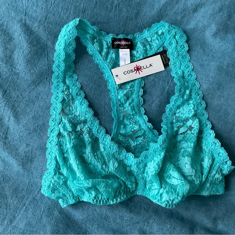 Cosabella Teal Lace Bralette